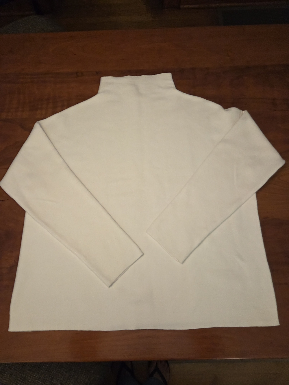 Woman's Eileen Fisher Cream Turtleneck Sweater